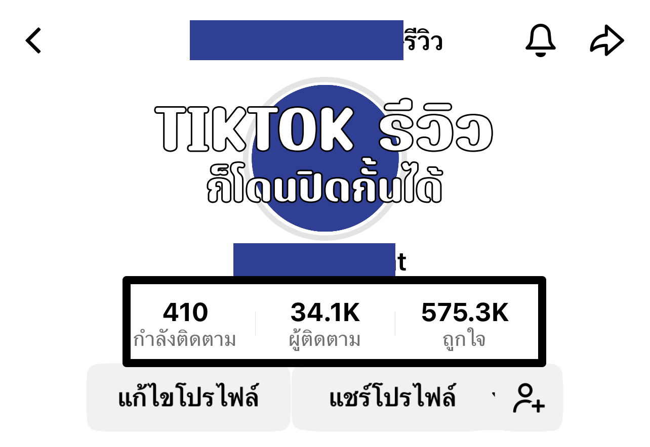 TIKTOK เปิดการมองเห็น